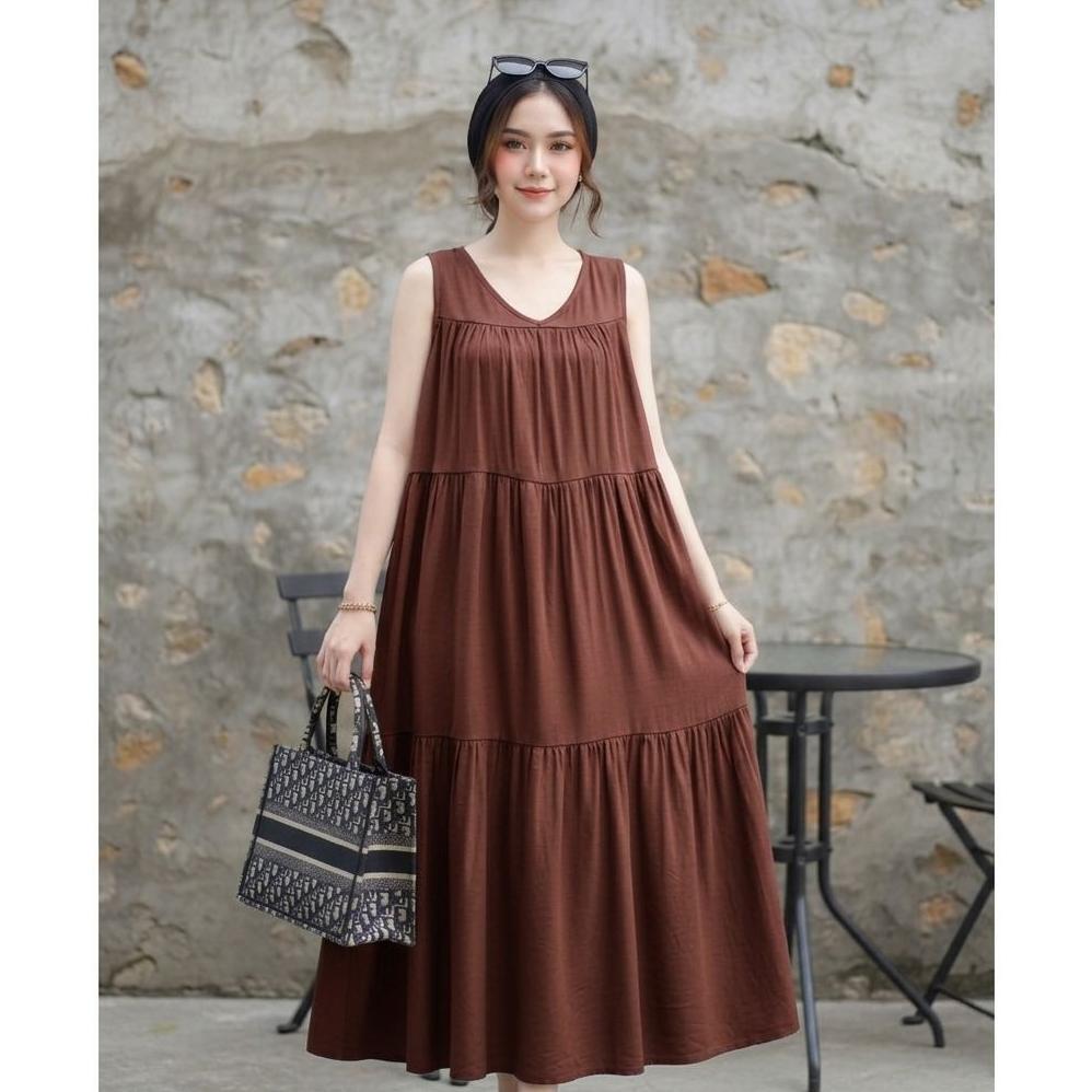 Grosir Lola Dress Lekbong/Inner Dress Wanita/Dress Katun Rayon