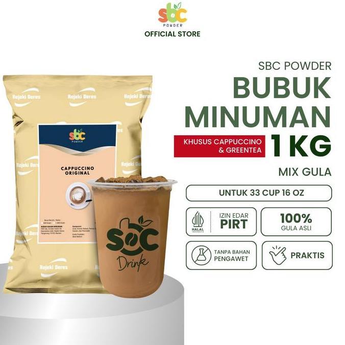 1000 Gram Cappucino Bubuk Minuman Mix Gula / Powder Drink Serbuk Instant Premix Rasa Kopi Kapucino C