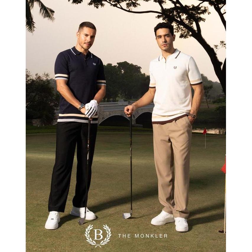 BALVEIN - Monkler Knit Polo Shirt / Polo Shirt Pria