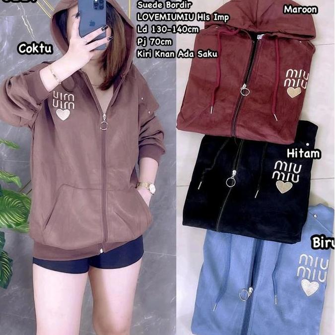 Jaket Suede Import Wanita