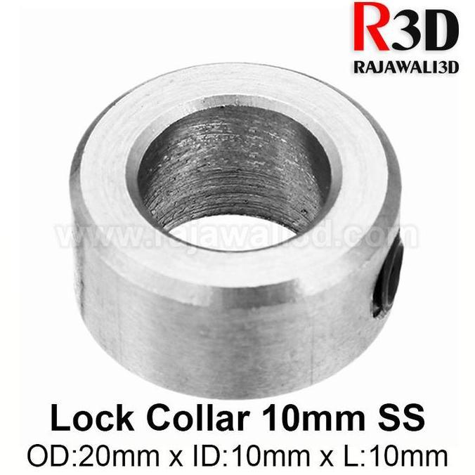 LockCollar Lock Collar Locking Collar 10mm Stainless Steel 20x10x10mm
