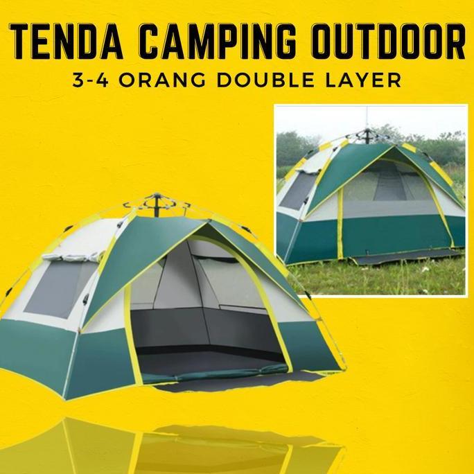 Tenda Camping 4 Orang Double Layer Tent