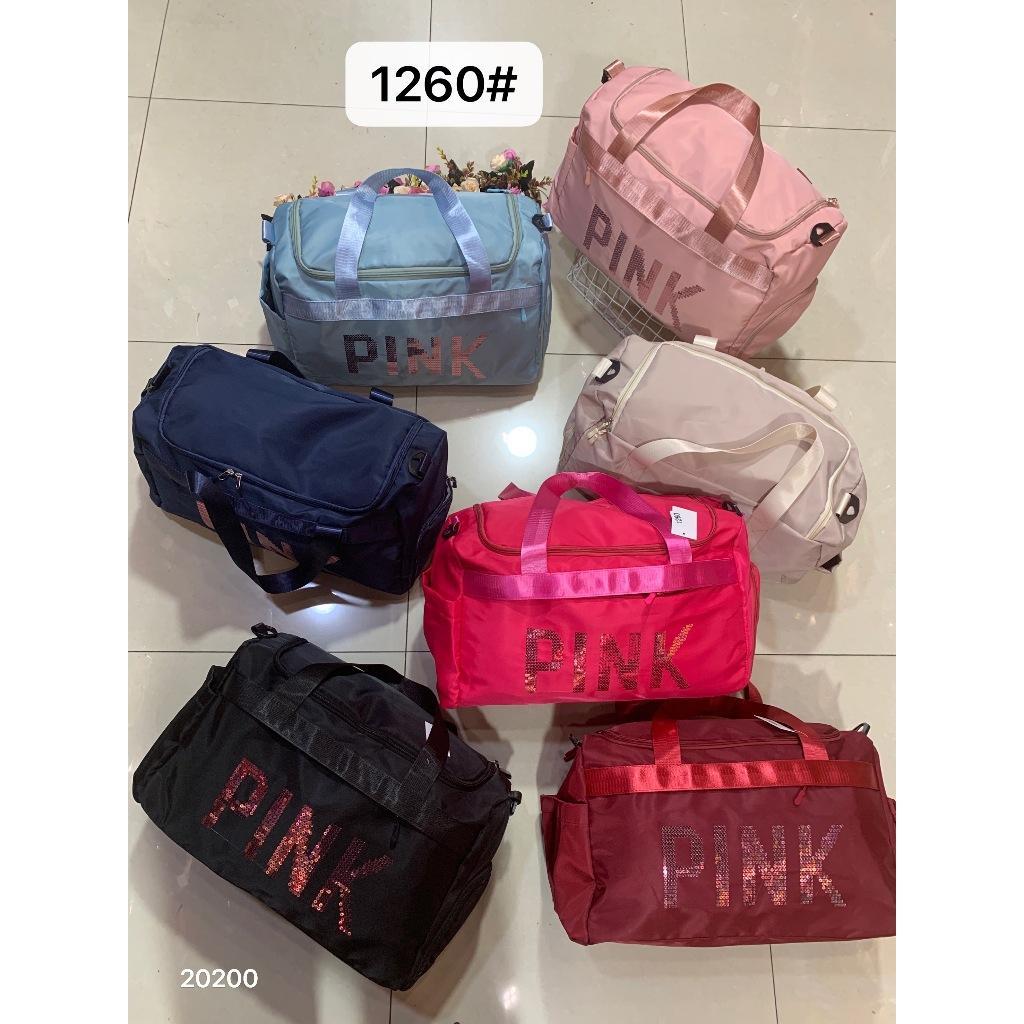 Tas Travel Pink Tas Gym Tas Olahraga Pink Fashion Import #1260