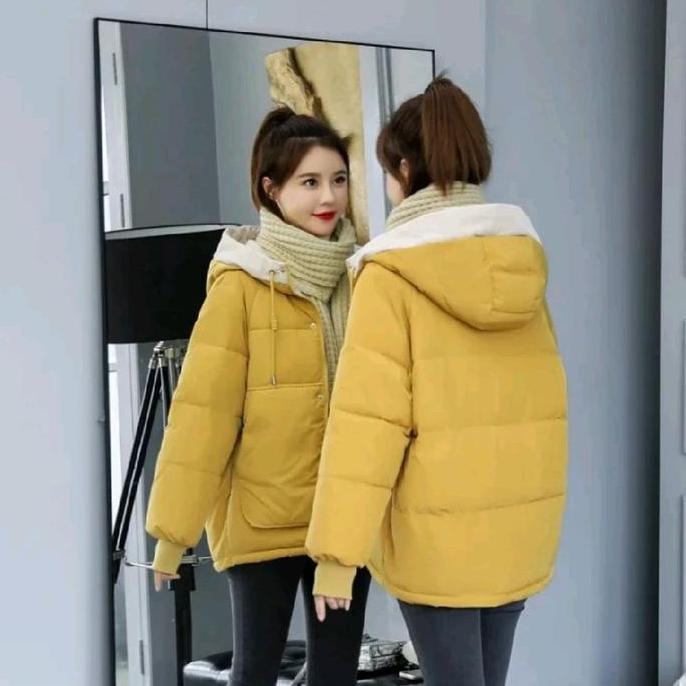 jacket winter wanita/ jacket tebal/jacket musim dingin keren kasual wateroof Jaket Casual Kerah Panj