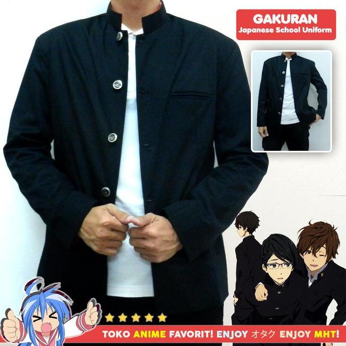 DEWISIMBYU - JAKET BLAZER GAKURAN - JAPANESE SCHOOL BOY UNIFORM - HQ - JAKET ANIME - MYHOBBYTOWN