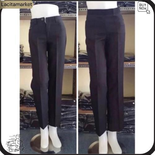 Celana Kerja Wanita ||Celana Kerja Formal//Celana Kerja Kancing Stok Aman