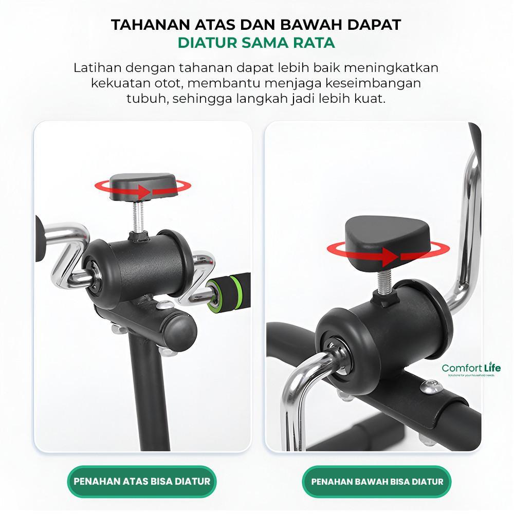 Comfort Life Sepeda Statis Olahraga Gym Fitness Terapi Kaki&Tangan Penderita Stroke