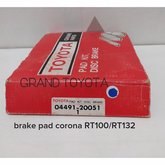 KAMPAS REM DEPAN BRAKE PAD CORONA RT100 TOYOTA HEMAT