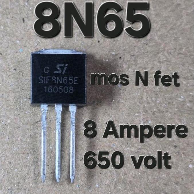 8N65 MOS N FET MOSFET 8A 650V SIF8N65E SIF 8N65 E TL999