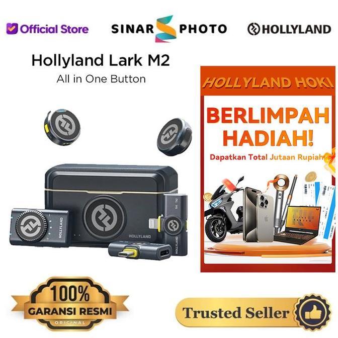 Hollyland Lark M2  Wireless Lavalier  - Hollyland LarkM2 Garansi Resmi