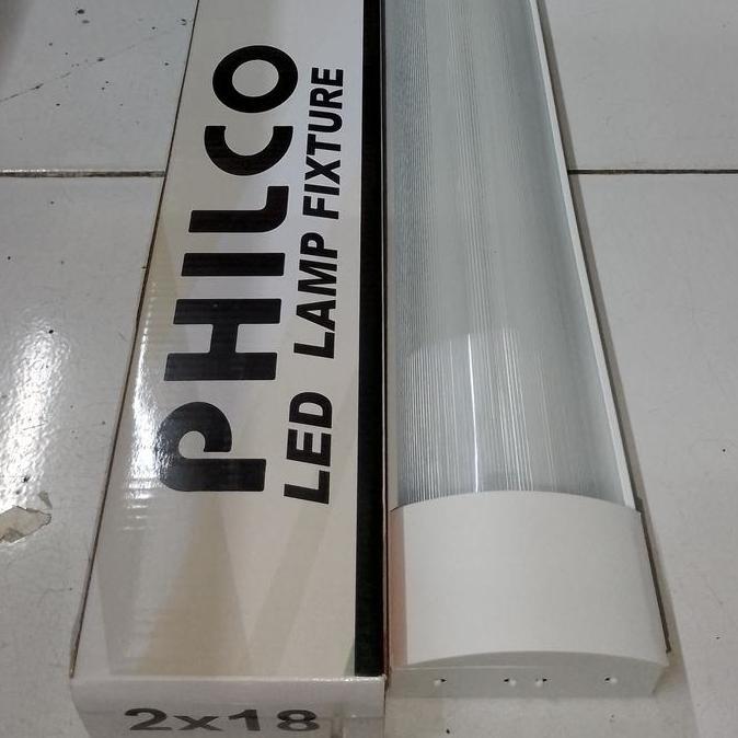 Kap lampu tl t8 RM outbow 2x18 W Komplit set Lampu Philco
