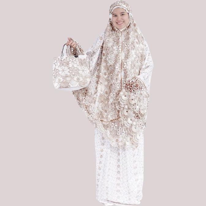 Mukena Sutra Paris Prada Kd Lebar Tas Behel / Mukena Sutra Ori Bagus
