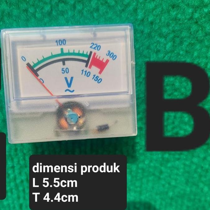 VOLT METER BESAR  PENUNJUK TEGANGAN ARUS LISTRIK MODEL JARUM BUAT DISPLAY STAVOL STABILIZER 1.000W 1