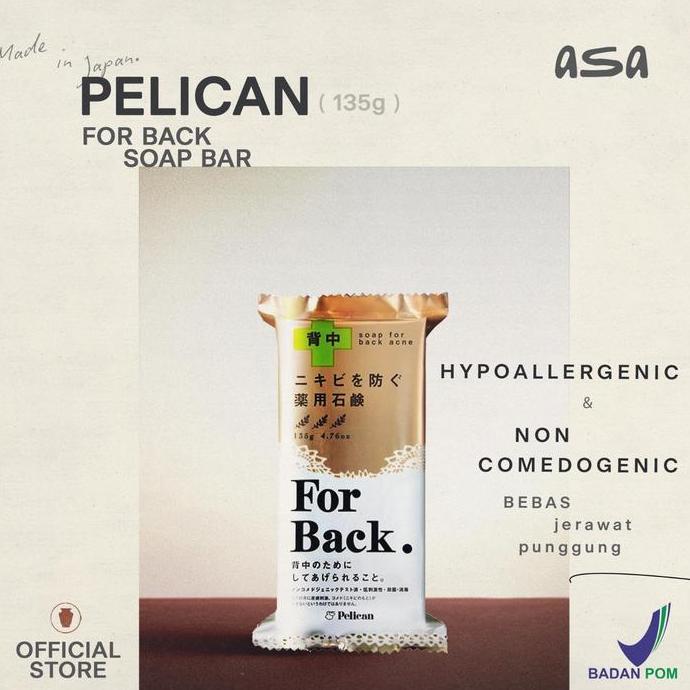 Pelican For Back Soap Bar Acne Free Original Japan