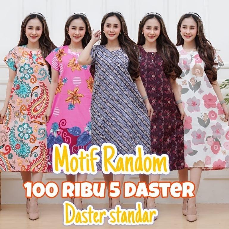 Termurah Daster 100 Dapat 5 Pcs | 100Ribu Dapat 5 Daster | Daster 120 Dapat 5 Pcs Jumbo