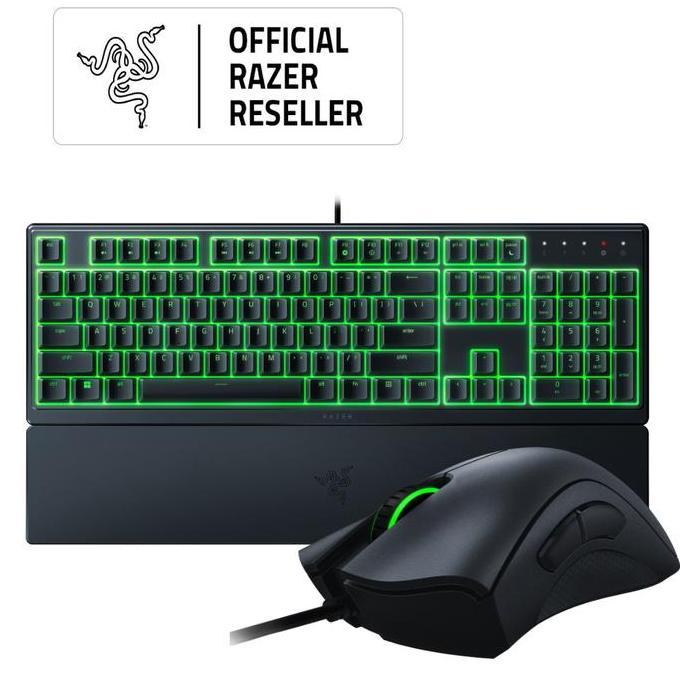 NEW RAZER DEATHADDER ESSENTIAL BLACK + RAZER ORNATA V3X BUNDLE ORI