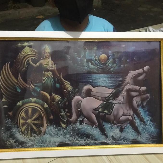 Hiasan Dinding Nyi Roro Kidul Kereta Kencana Plus Bingkai