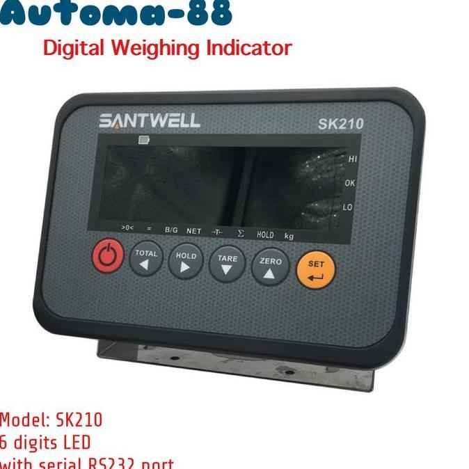 AMC DIGITAL LOADCELL LOAD CELL INDICATOR AC 220V RS232 SANTWELL SK-210