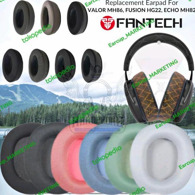 NEW EARCUP EARPAD FANTECH VALOR ECHO MH82 MH86 HG22 FUSION HEADSET GAMING ORI