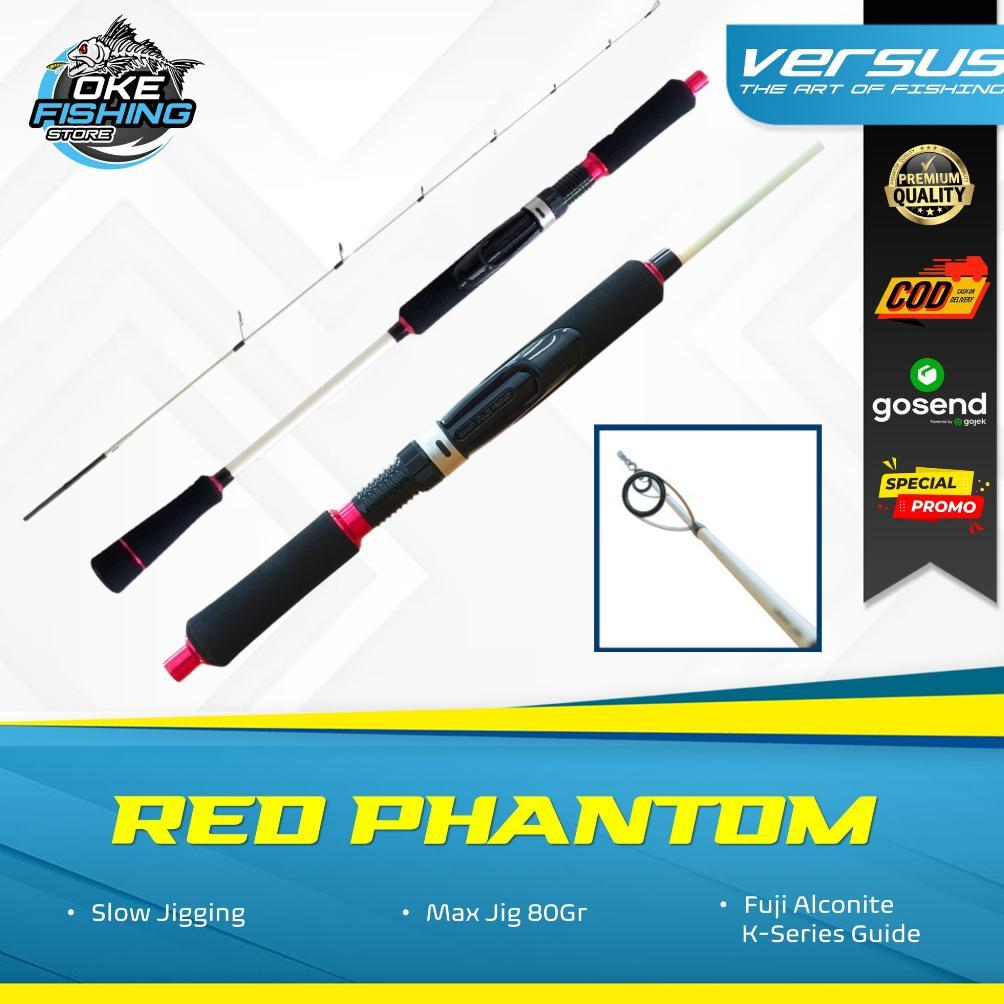 Joran Versus Red Phantom Extreme Jigging Slow Jigging Spinning Rod Fuji Components Carbon Hollow, PE