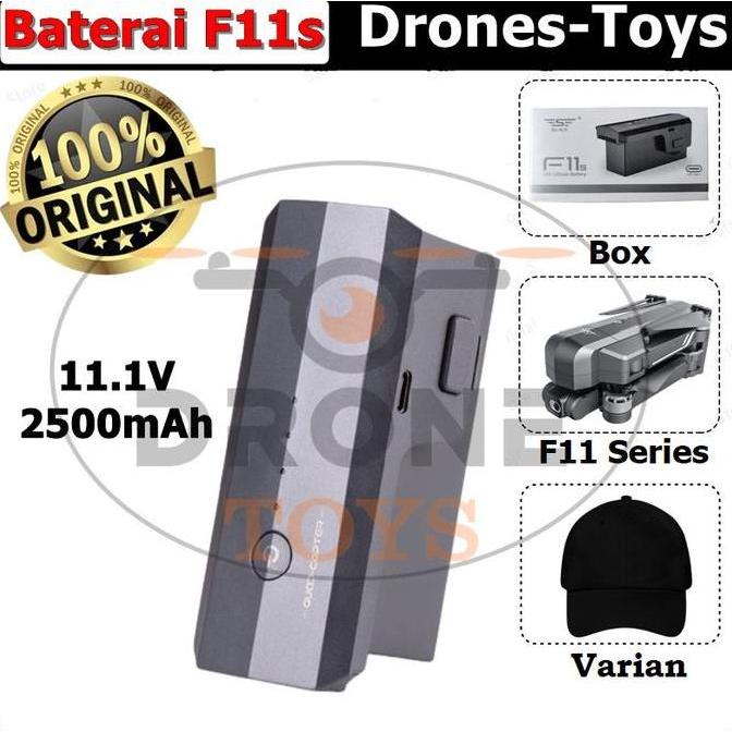 HARGA DISC - Battery SJRC F11s 4K Pro 11.1V 2500mAh Lipo Battery Drone Original Batre SJRC F11S 4K P