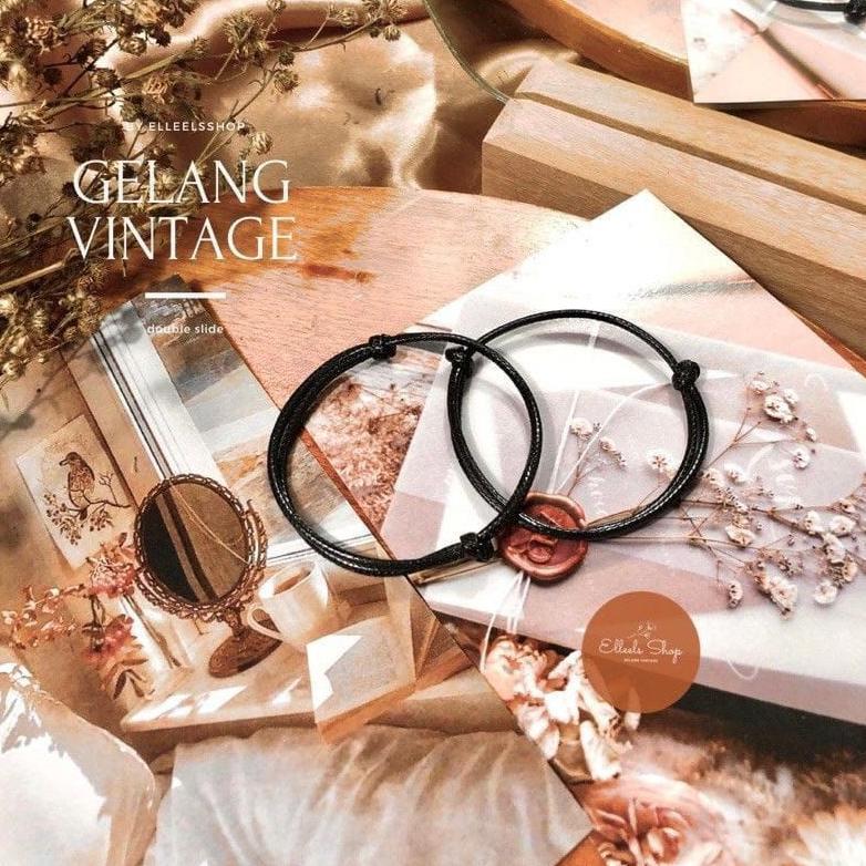 limited gelang polos korea gelang polos hitam gelang waterproof