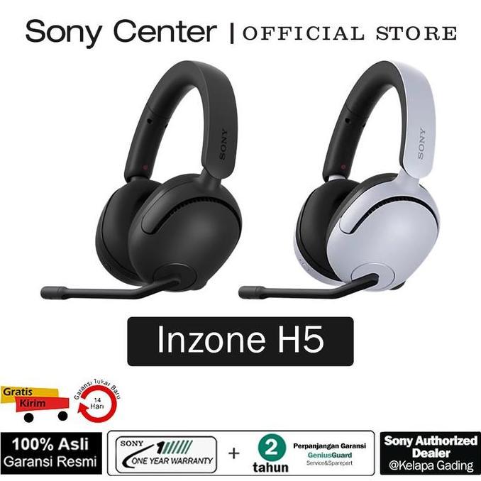 SONY CENTER Sony INZONE H5 Headset Gaming Nirkabel / Headphone Gaming WH-G500