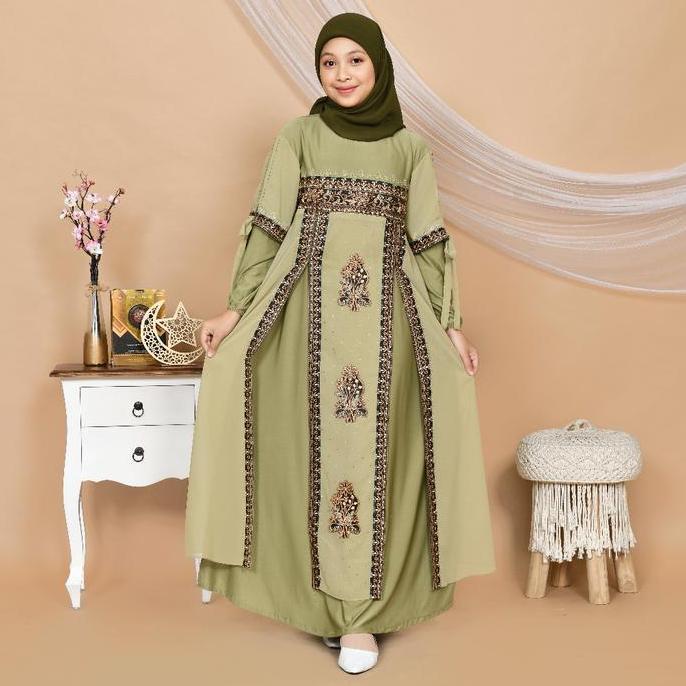 NEW ABIYYUCO TA9021A | BAJU GAMIS ABAYA TURKI ANAK TURKEY REMAJA TURKY COUPLE MEWAH ELEGAN HITAM, PU
