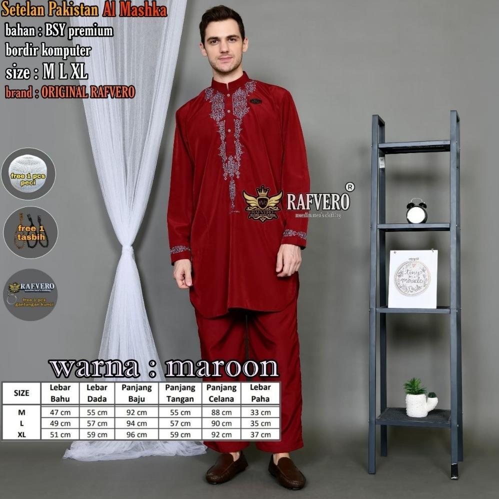 hot deals setelan pakistan al-mashka rafvero - setelan baju koko pria rafvero