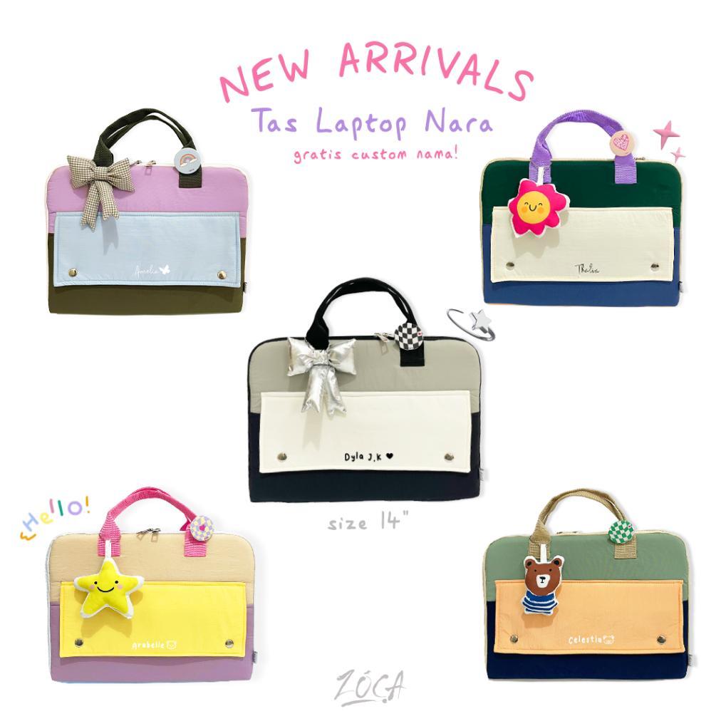 OFFICIAL ZOCA TAS LAPTOP NARA 14" / TAS LAPTOP JINJING (BISA CUSTOM NAMA)