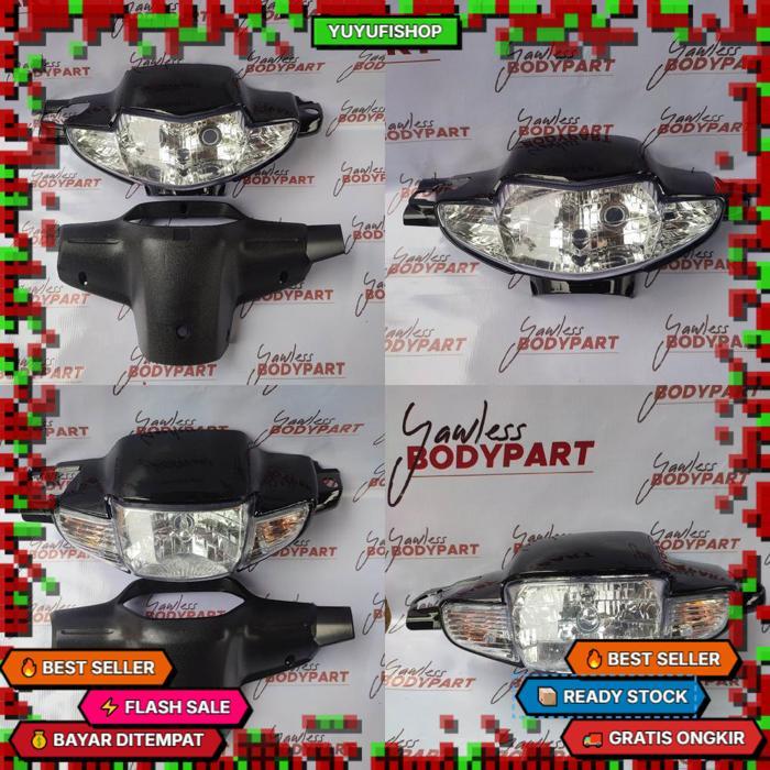 Batok Supra X Lama Full Set + Lampu Depan Supra X Lama / Batok Supra Fit Lama + Lampu Depan Supra Fi