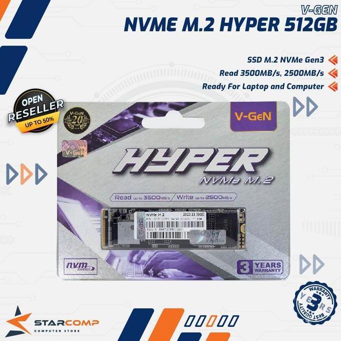 SSD V-Gen Hyper 512GB M.2 NVMe