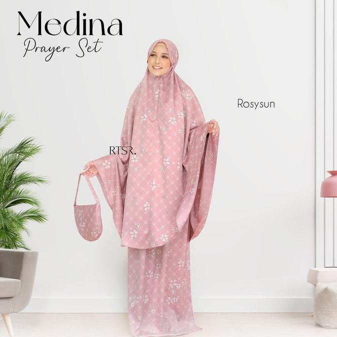 Medina Prayer Set/ Mukena Dewasa / Mukena Motif Atasan Bawahan