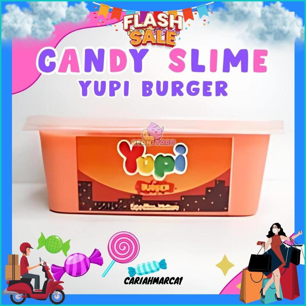 Candy Slime Burger By Slime Bintaro || Tofu Slime || Slime Termurah | || Slime Berkualitas Langsung 
