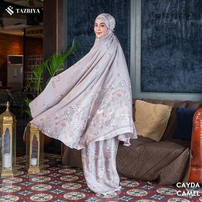 Sale Original 100% Mukena Tazbiya Premium Cayda Series | Mukena Rayon Satin 2In1 Free Sajadah | Muke