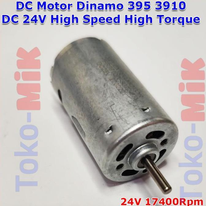 Dc Motor Dinamo 395 3910 Dc 24V Kecepatan Tinggi Torsi Besar High Speed High Torque