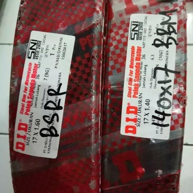 VELG 140 17 DID HITAM DAN 160 17 DID HITAM READY