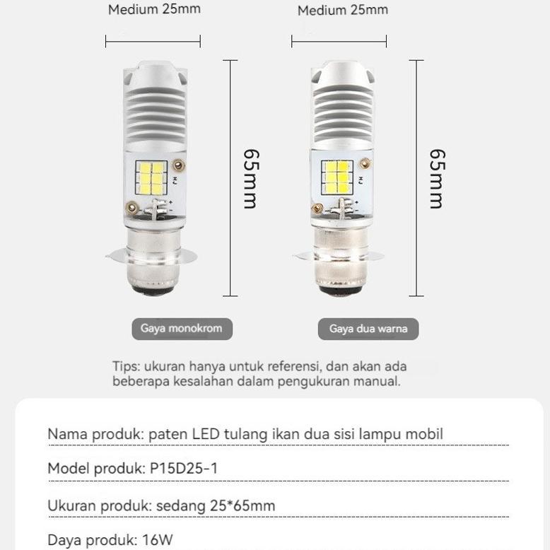 NEW DEALS SEAMETAL Lampu Led Motor H6 Lampu Depan Led Beat Fit Lampu Depan Led Supra X 125 Lampu Dep