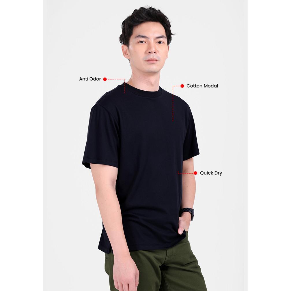 MANZONE - Kaos Lengan Pendek Pria Lingard 6 Relaxed Fit - Black