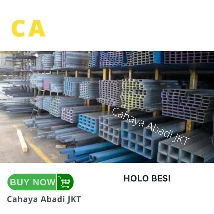Holo / Hollo / Hollow Besi Hitam 2X4 cm 6 meter