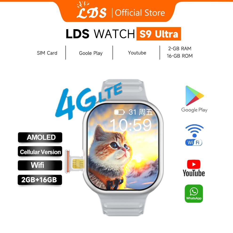 MURAH [4G SIM CARD] LDS SMARTWATCH S9 ULTRA 4G & 5G | RAM 4 / 64GB | SIM CARD | BISA NONTON YOUTUBE 
