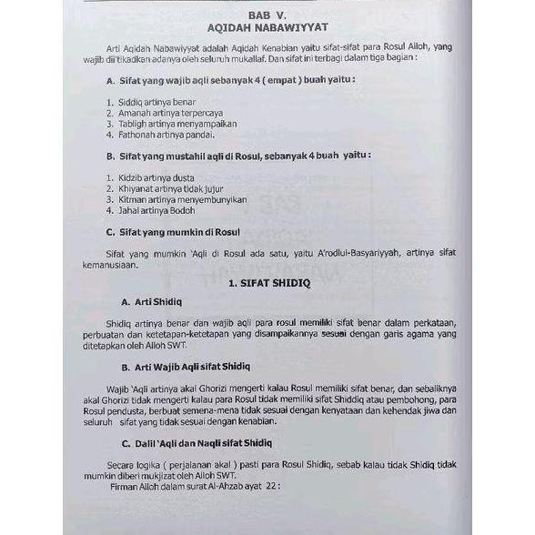 AQIDAH ISLAMIYAH BAHASA INDONESIA, PEMBAHASAN AQIDAH AKIDAH ISLAMIYAH ISLAMI