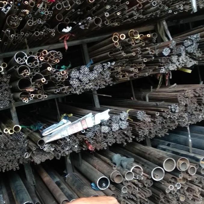 pipa besi diameter 10mm tebal 1mm x1500mm