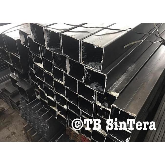 Besi Hollow Hitam 5 x 10 x 6 Besi 2.0 mm / Holo Hitam 50x100