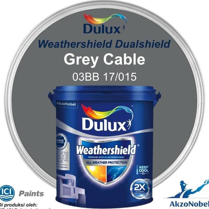 CAT DULUX WEATHERSHIELD 20 LT - GREY CABLE 0317/015