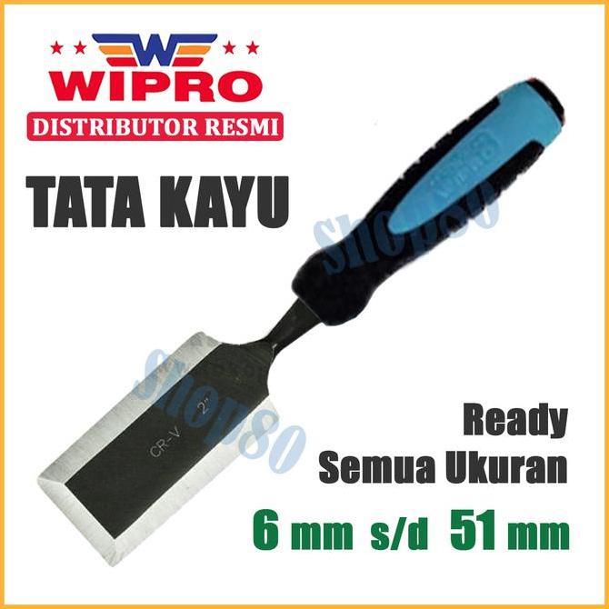 Wipro Tatah Pahat Tata Kayu Wood Chisel 6 8 10 12 16 18 25 32 38 51 mm