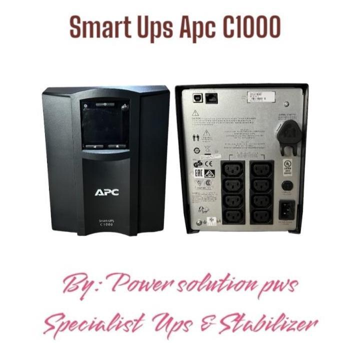 Ups Apc Smc1000i lcd digital display, smart ups apc 1000va