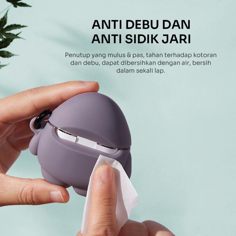 PROMO TERBARU ROBOT CASE TWS T50S LIQUID SILICONE SOFT CASE EARBUDS ANTI DEBU ANTI SIDIK JARI 360 PR