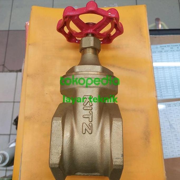 Gate Valve Kitz 2.5 Inch Kuningan Asli Terbaru 