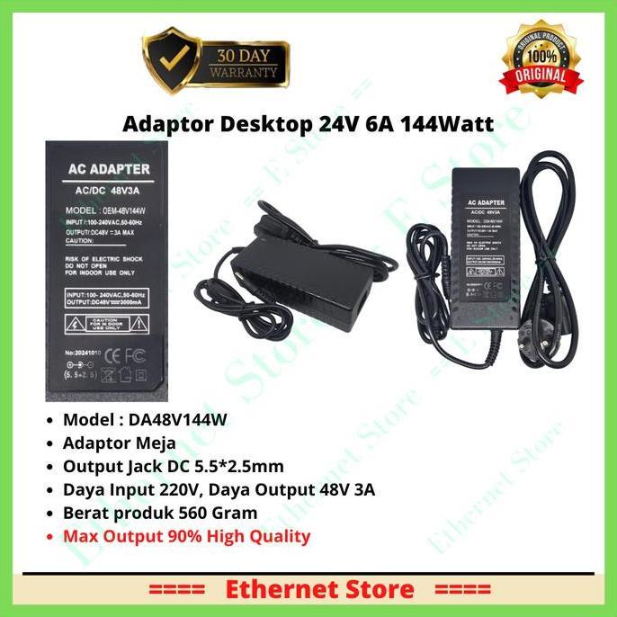 Adaptor 48v 3a / 48v3a / adaptor desktop 48 v 3a high quality